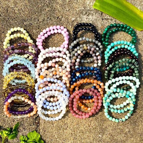 variou Jewelry - New Fashion Natural Stone Beaded Bracelet for Women Men Yoga Bracelets
